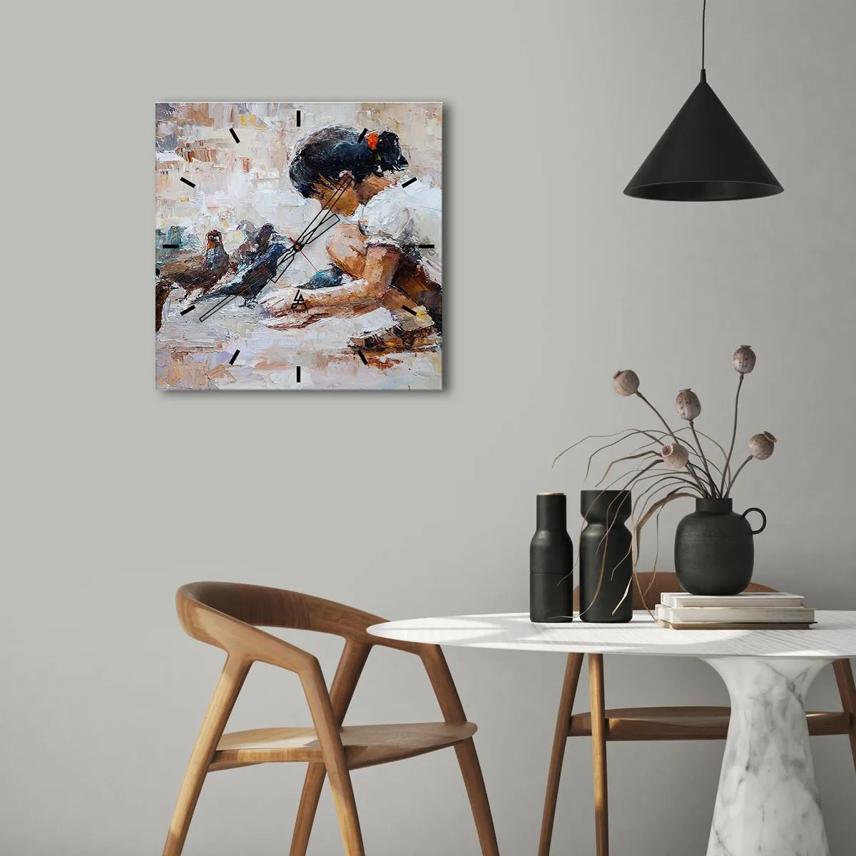 Wandklok - Klok - De kleintjes en de leukste - 30x30 cm