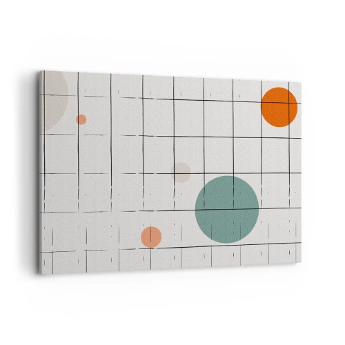 Schilderen op canvas - Gevangen. Wij of zij? - 100x70 cm