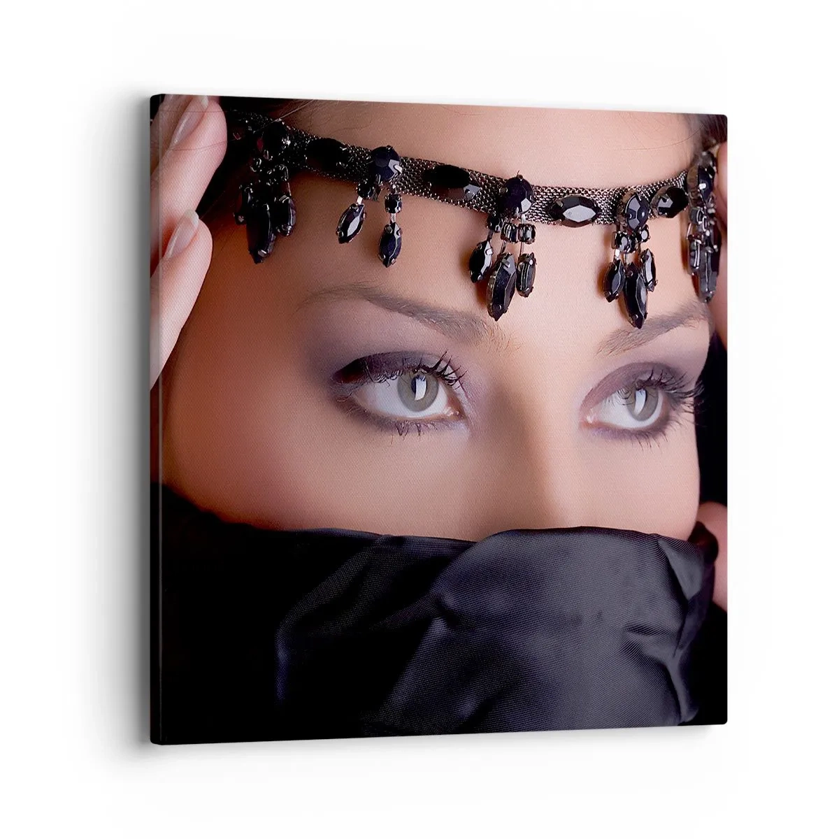 Schilderen op canvas - Oosters verleidelijk mysterie - 40x40 cm