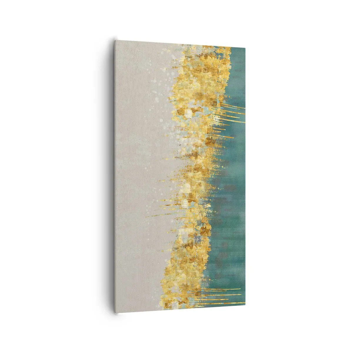 Schilderen op canvas - De gouden rand - 65x120 cm