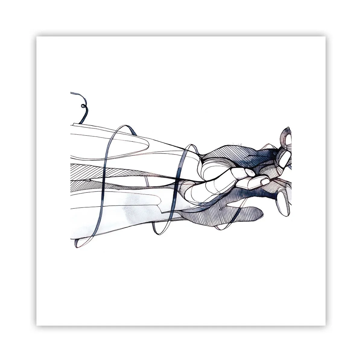 Poster - Touch-studie - 30x30 cm