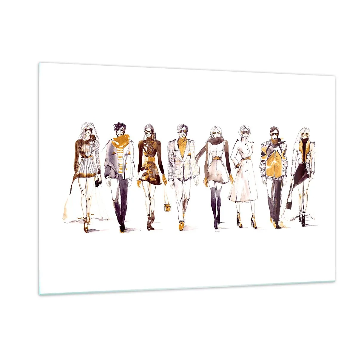 Schilderen op glas - Casual chic, casual elegantie - 120x80 cm