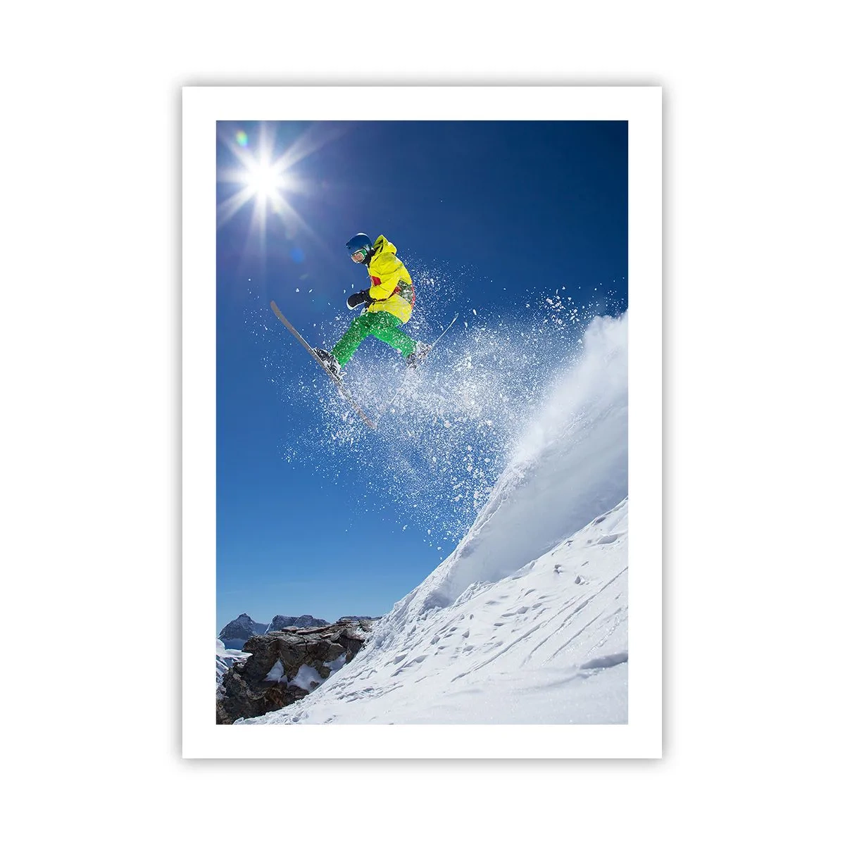 Poster - Dansend met de bergen - 50x70 cm