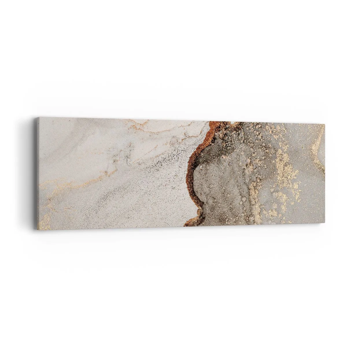 Schilderen op canvas - Op de grens van kleuren - 90x30 cm