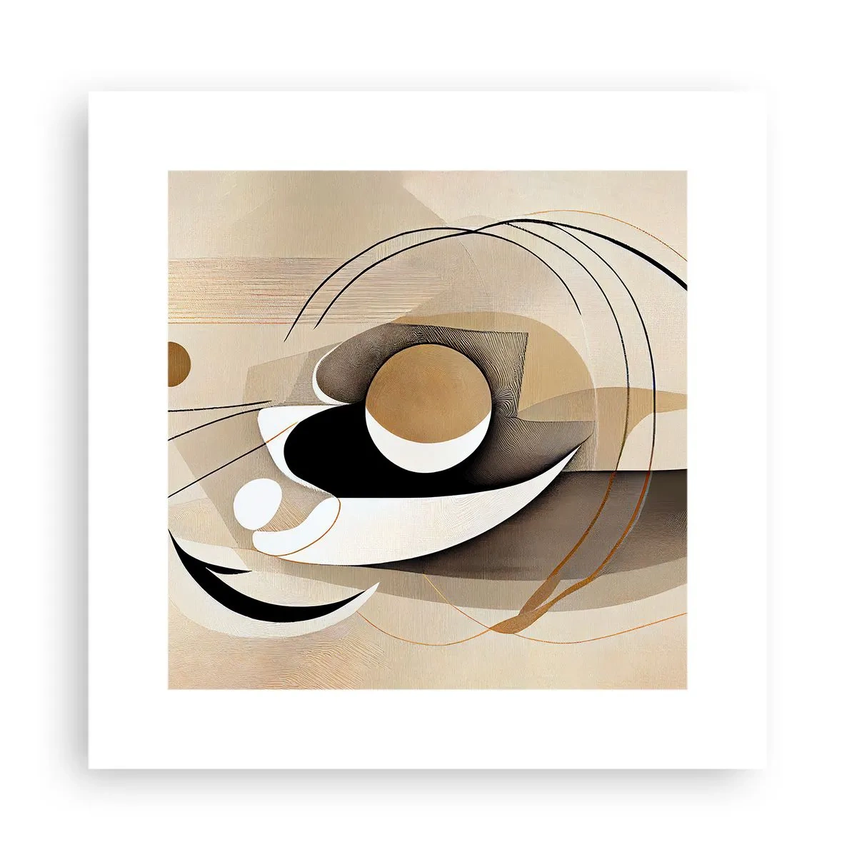 Poster - Compositie: de essentie van de dingen - 30x30 cm