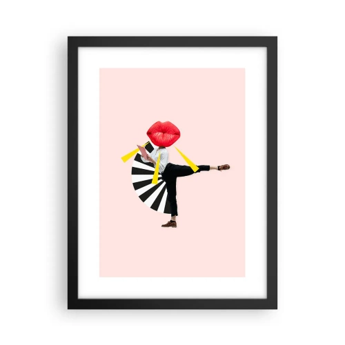 Poster in een zwarte lijst - Surrealistische pop-art - 30x40 cm