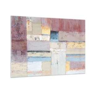 Schilderen op glas - De rust van geometrie - 100x70 cm