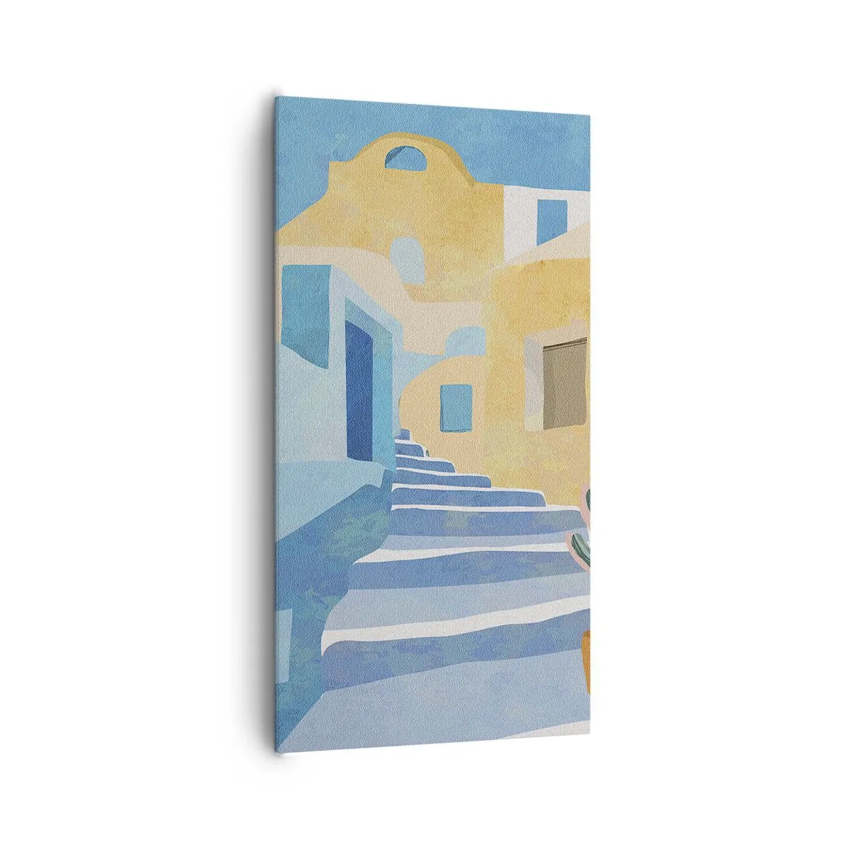 Schilderen op canvas - Een dag in een Arabische stad - 65x120 cm