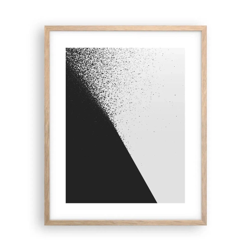 Een poster in een licht eiken lijst - Steeds sneller, meer en meer - 40x50 cm