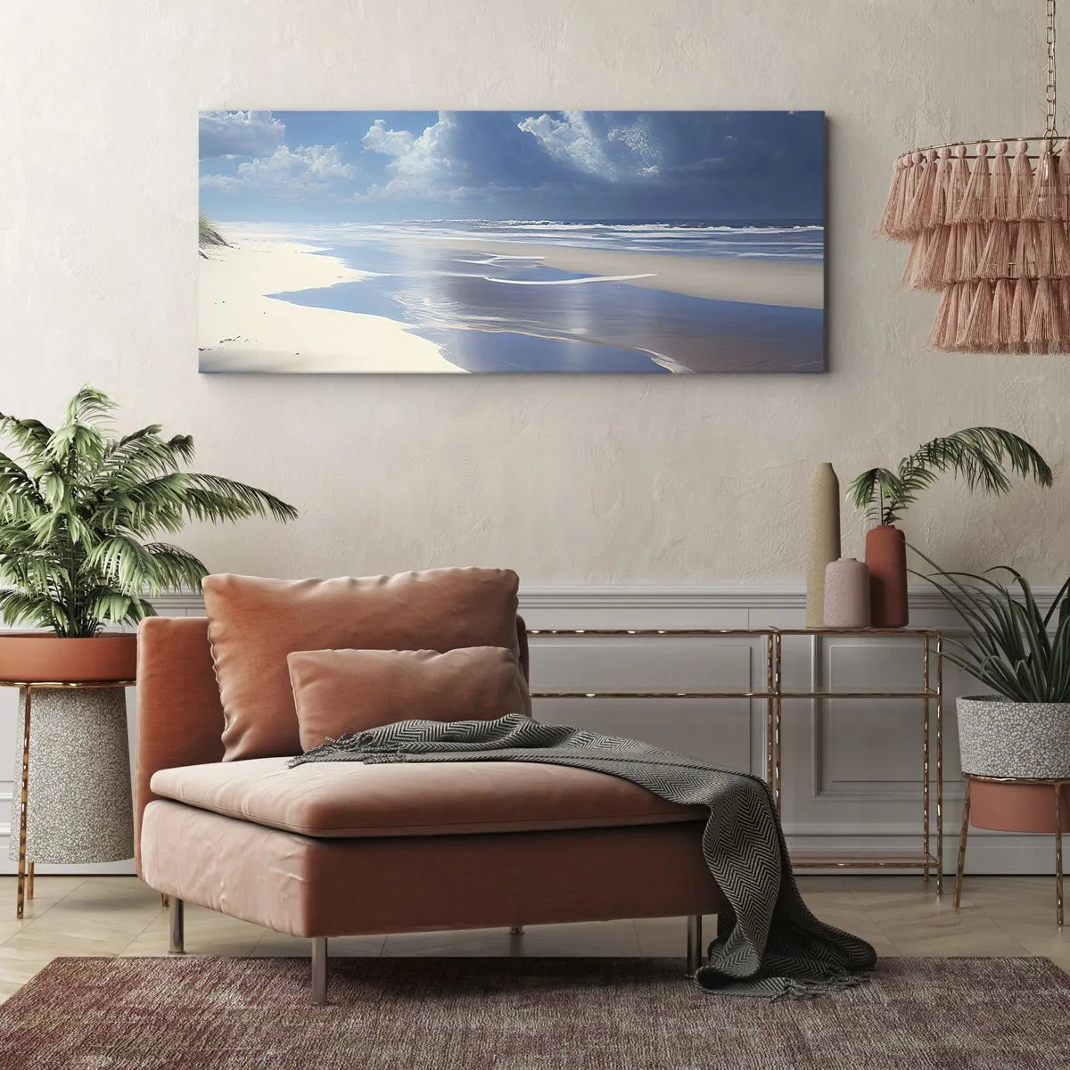 Schilderen op canvas - Paradijselijke vakantie - 140x50 cm