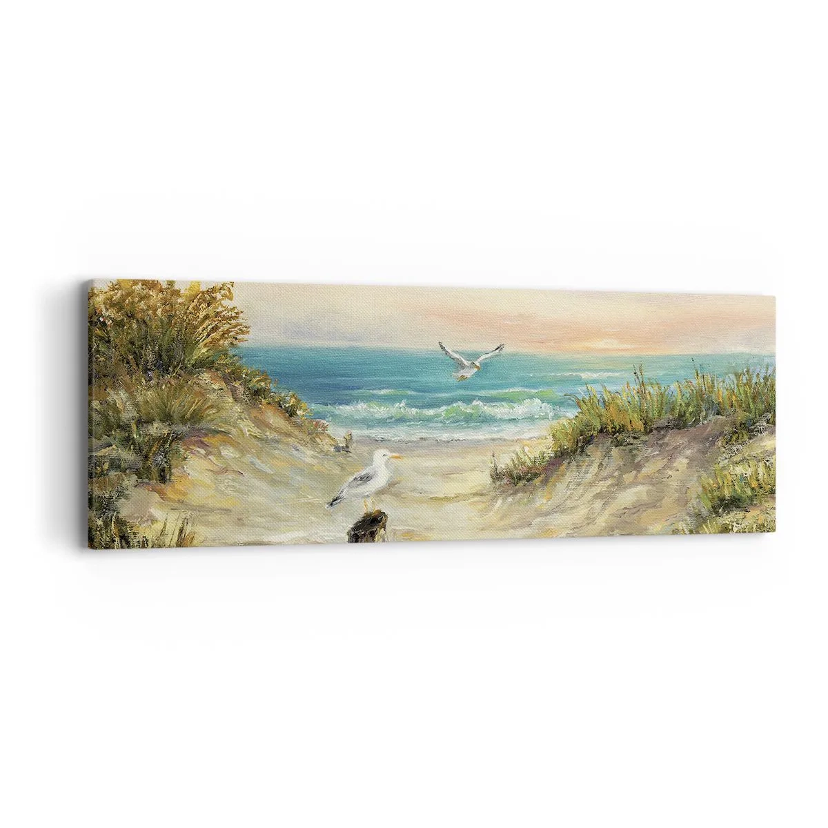 Schilderen op canvas - Windstille afzondering - 90x30 cm