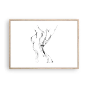 Een poster in een licht eiken lijst - Mooi en sterk - 100x70 cm