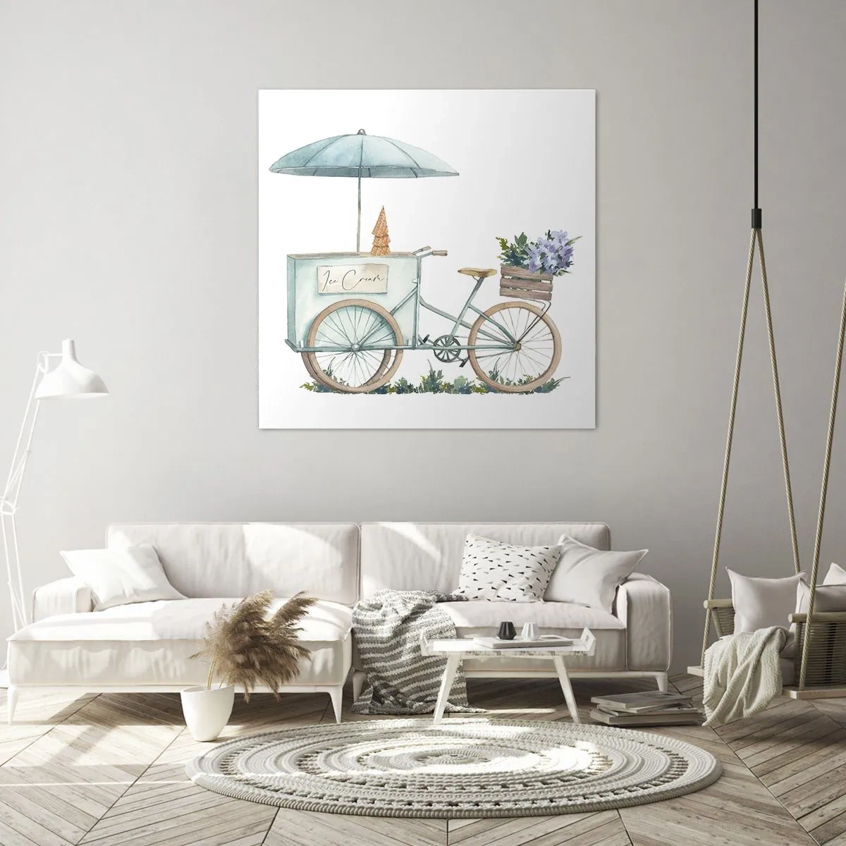 Schilderen op canvas - Zoete herinnering aan de zomer - 30x30 cm