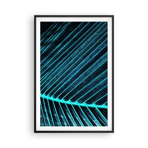 Poster in een zwarte lijst - Groene textuur - 61x91 cm