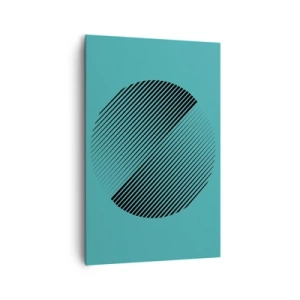 Schilderen op canvas - Cirkel – een geometrische variatie - 80x120 cm