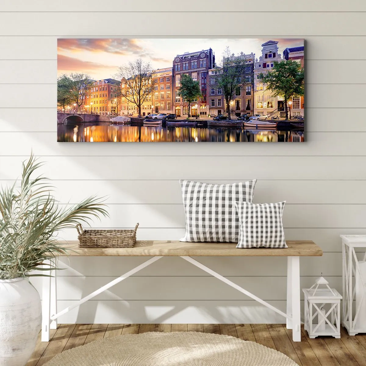 Schilderen op canvas - Ingetogen en serene Nederlandse schoonheid - 100x40 cm