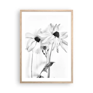 Een poster in een licht eiken lijst - Niemand wil alleen zijn - 50x70 cm