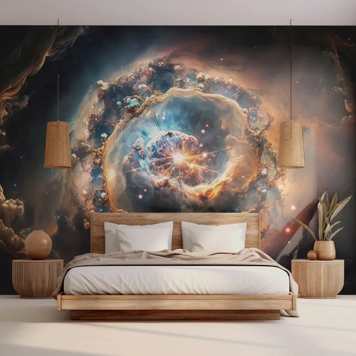 Fotobehang Premium Canvas - Begin - Universum, Kosmos, heelal - 250x175 cm