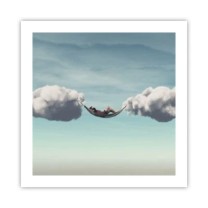 Poster - Het geluk van het moment - 50x50 cm