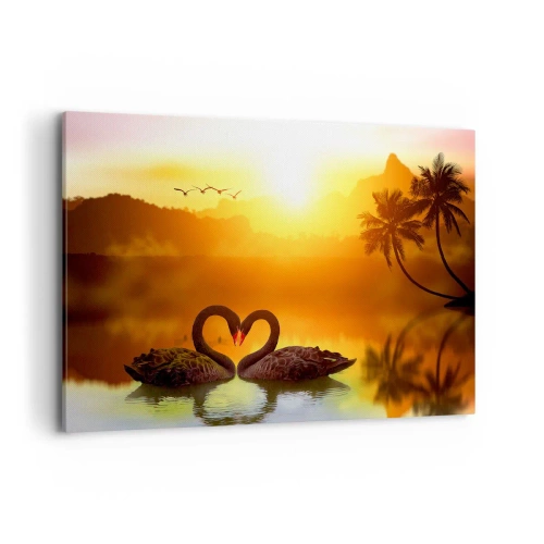 Schilderen op canvas - Alles gaat samen - 100x70 cm