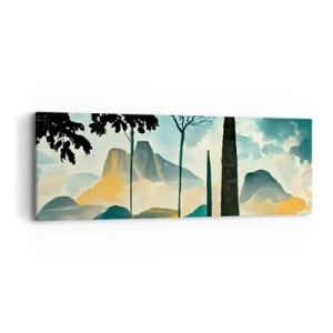 Schilderen op canvas - Nog hoger en hoger - 90x30 cm