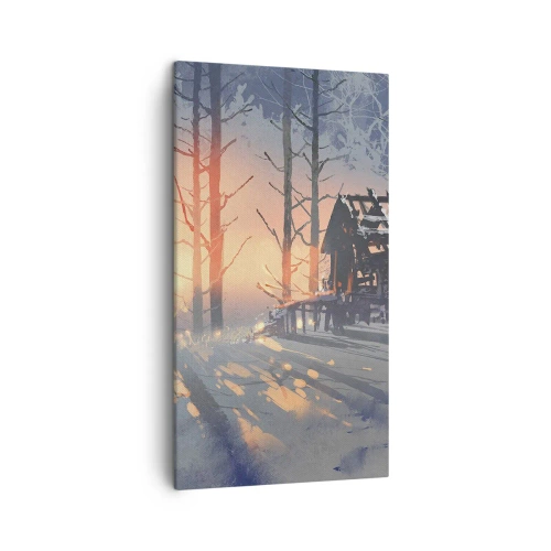 Schilderen op canvas - Alleen de zon kijkt hier naar binnen - 45x80 cm