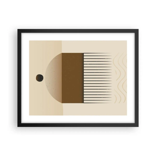 Poster in een zwarte lijst - verschillende staten - 50x40 cm