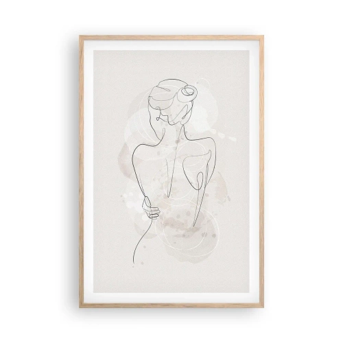 Een poster in een licht eiken lijst - Als een gevoelig instrument - 61x91 cm