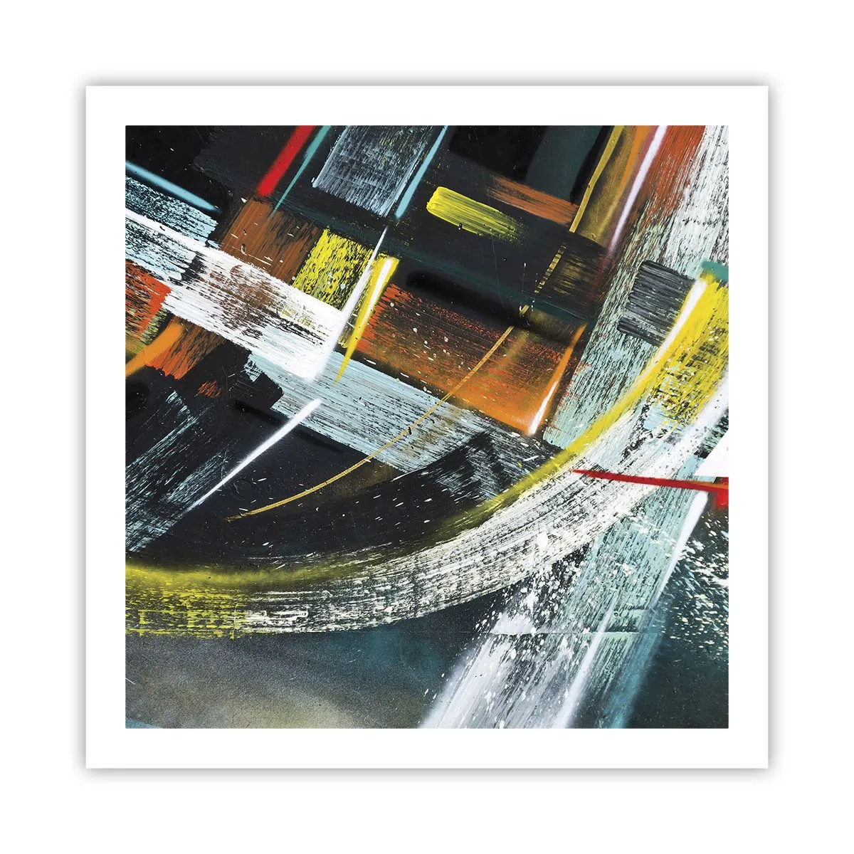 Poster - De energie van beweging - 60x60 cm