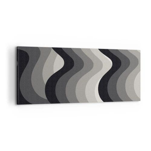 Schilderen op canvas - Golf na golf - 100x40 cm