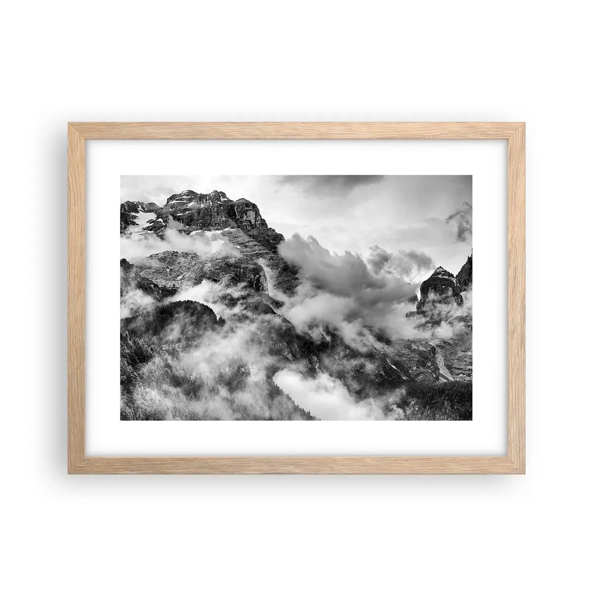 Een poster in een licht eiken lijst - Mooi en wreed - 40x30 cm