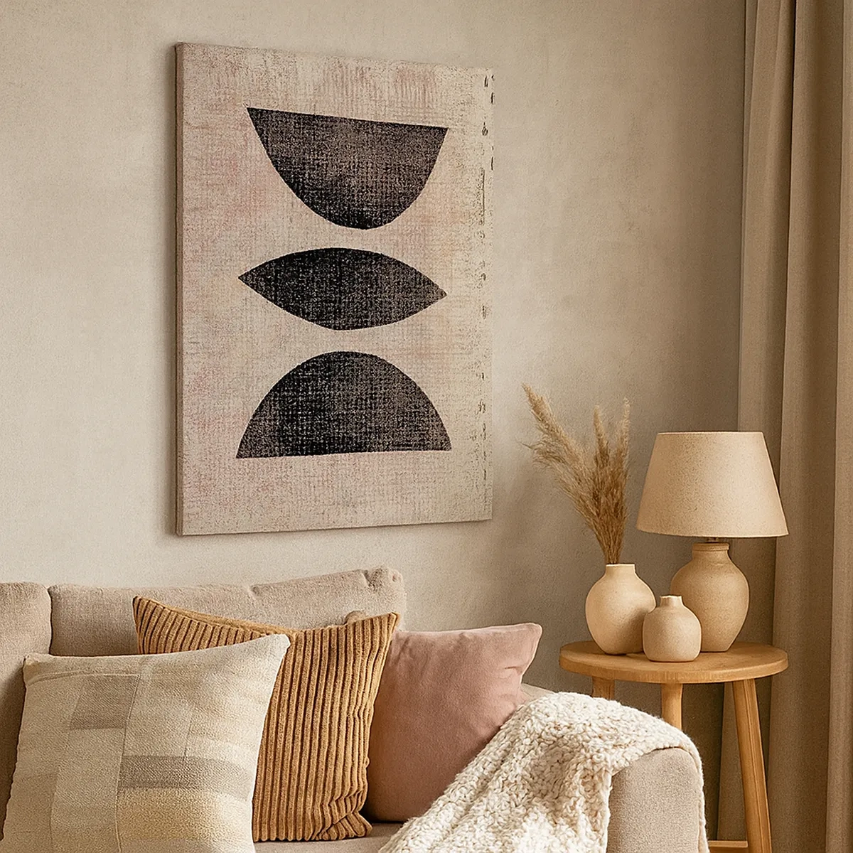 Schilderen op canvas - etnische abstractie - 50x70 cm