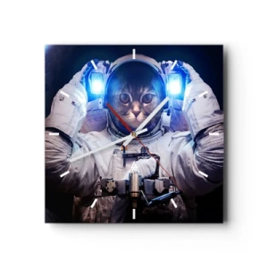 Wandklok - Klok - Houston, je hebt een probleem - 40x40 cm