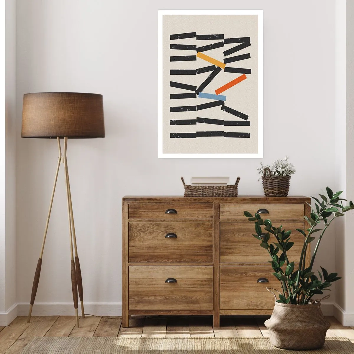 Poster - Domino – compositie - 70x100 cm