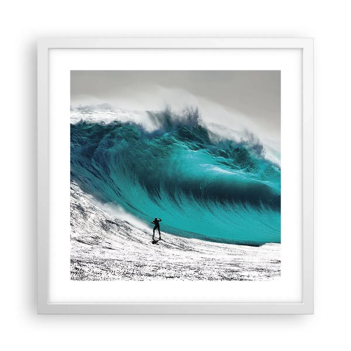 Poster in een witte lijst - Uitdaging aanvaard - 40x40 cm