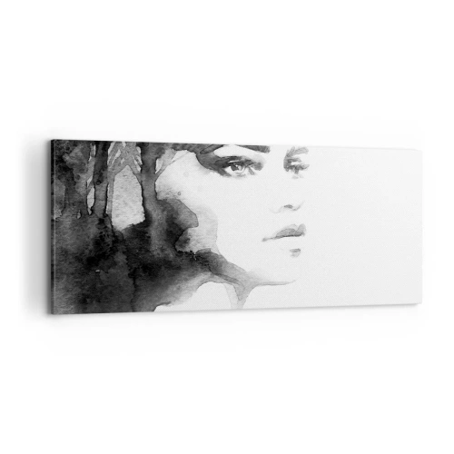 Schilderen op canvas - Gemaakt van mysterie en mist - 100x40 cm