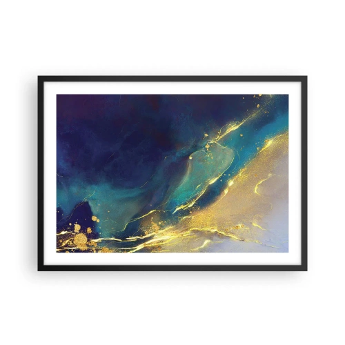 Poster in een zwarte lijst - De gouden poel - 70x50 cm