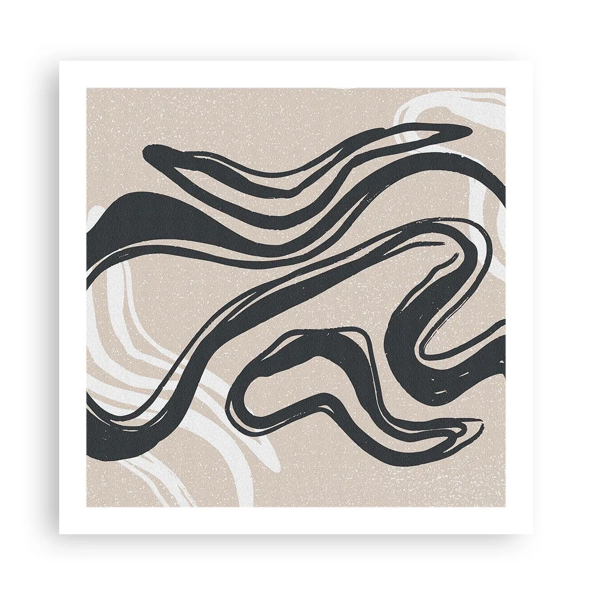 Poster - Expressie vermenigvuldigd - 60x60 cm