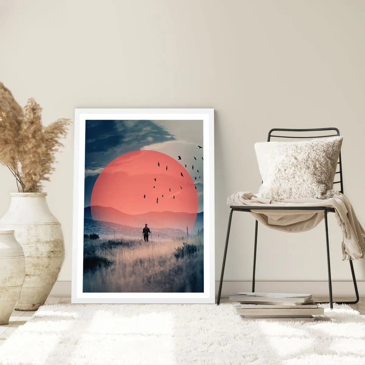 Poster in een witte lijst - In hun elementen - 30x40 cm