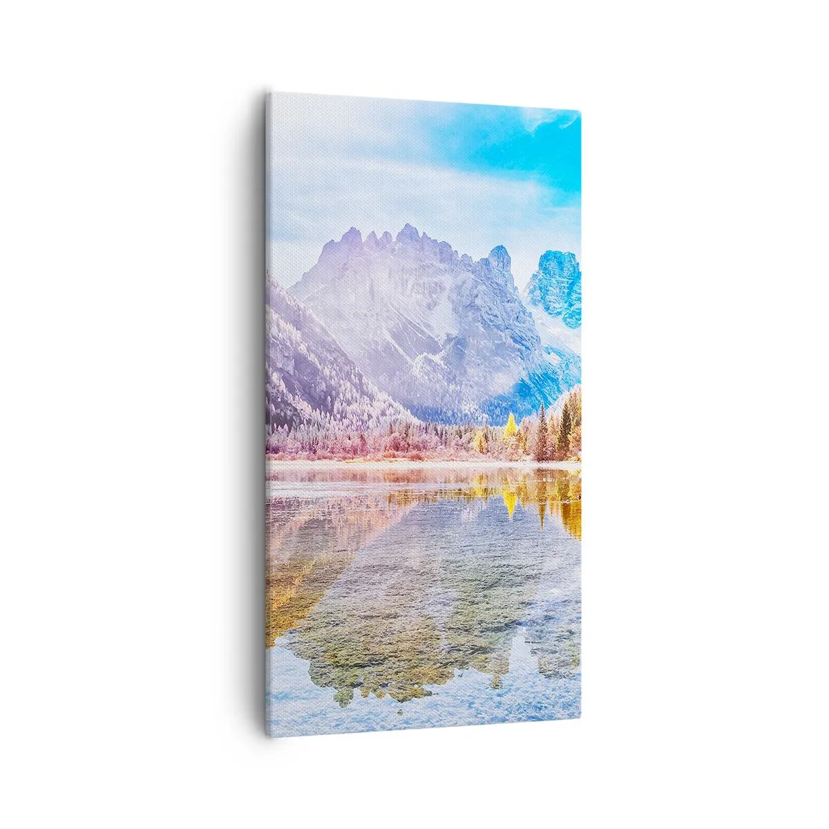 Schilderen op canvas - En het is al herfst in de bergen - 55x100 cm