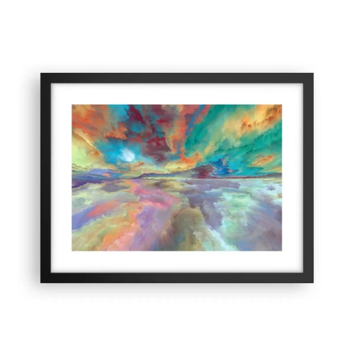 Poster in een zwarte lijst - Twee hemelen - 40x30 cm