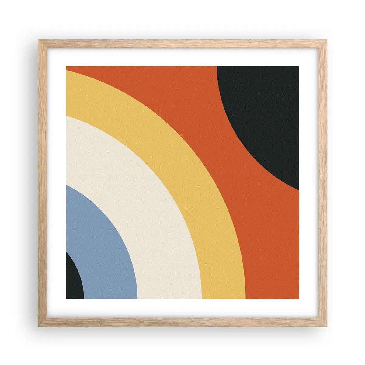 Een poster in een licht eiken lijst - Naar mezelf toe - 50x50 cm