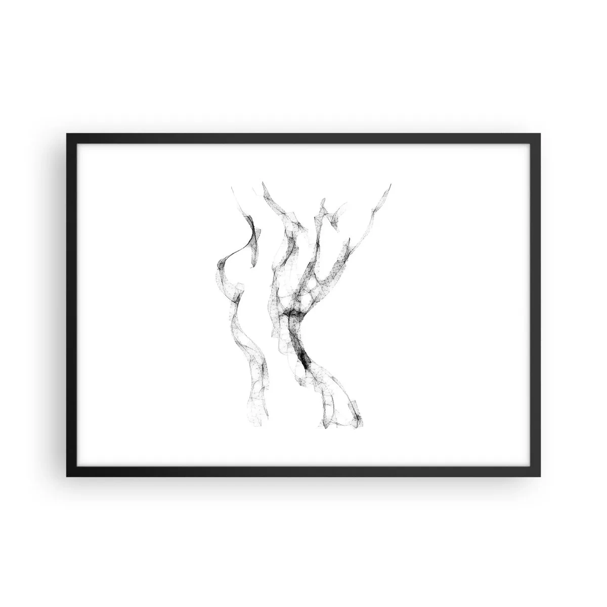 Poster in een zwarte lijst - Mooi en sterk - 70x50 cm