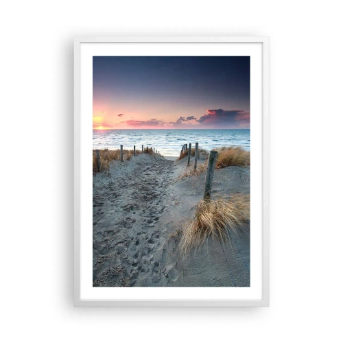 Poster in een witte lijst - Je liet een regenboog van licht stralend... - 50x70 cm