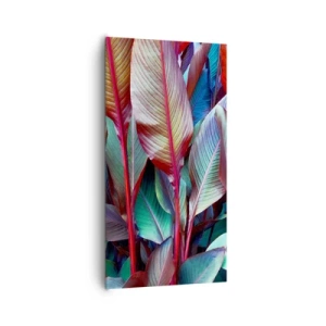 Schilderen op canvas - Een kleurrijk struikgewas - 65x120 cm