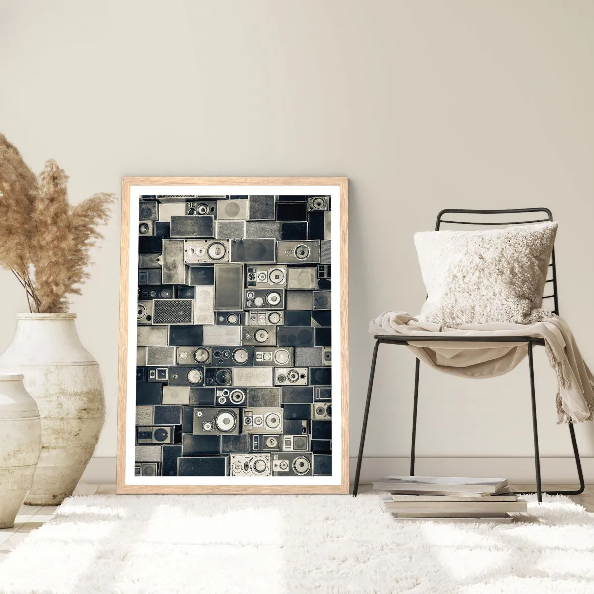 Een poster in een licht eiken lijst - En alles is goed - 50x70 cm