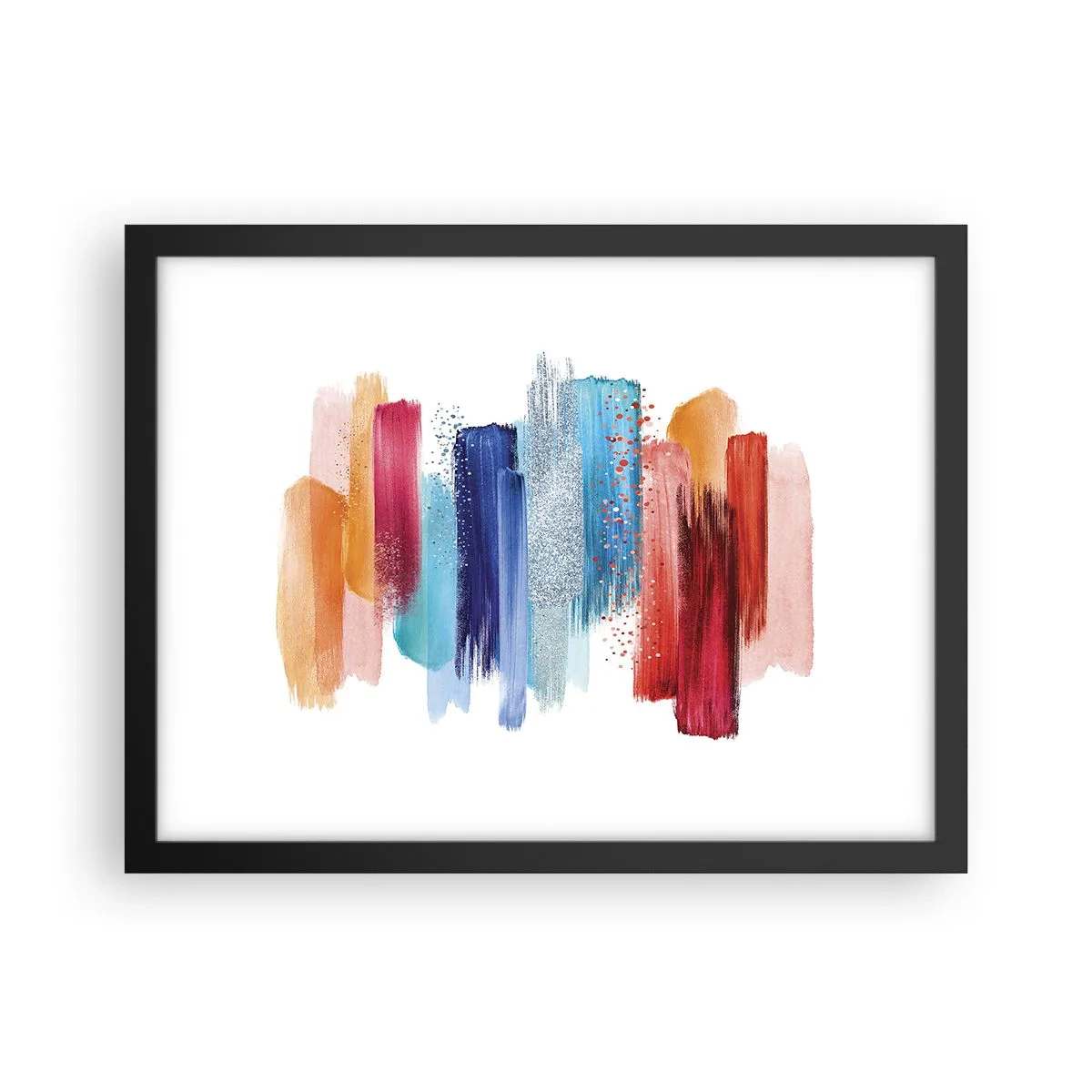 Poster in een zwarte lijst - Omhoog en omlaag - 40x30 cm