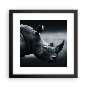 Poster in een zwarte lijst - Rechts profiel - 30x30 cm