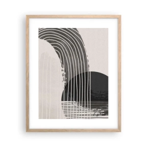 Een poster in een licht eiken lijst - Daar en terug - 40x50 cm