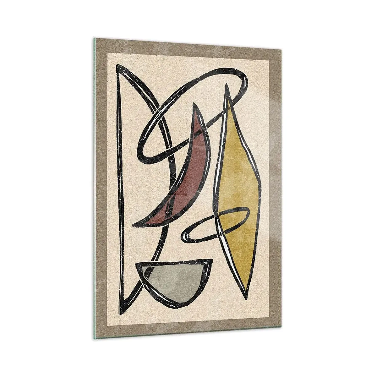Schilderen op glas - Verticale en horizontale lijnen - 50x70 cm